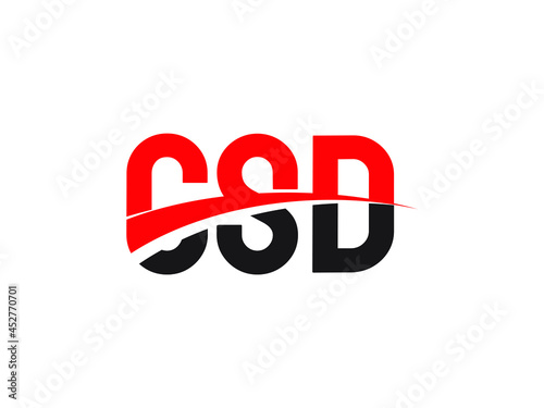 CSD Letter Initial Logo Design Vector Illustration