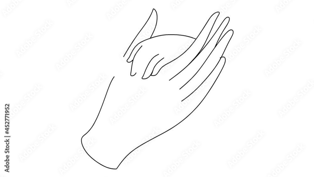 Hands line Hands line