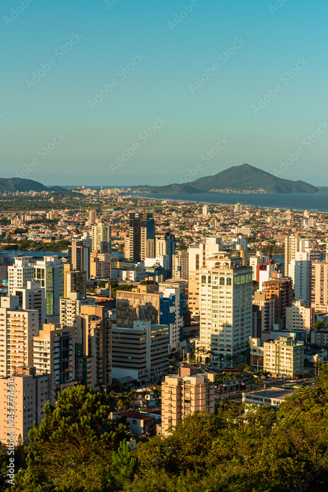 Paisagem com vista para a cidade de Itajaí - Santa Catarina