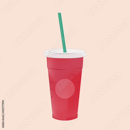 Watermelon green tea refresher