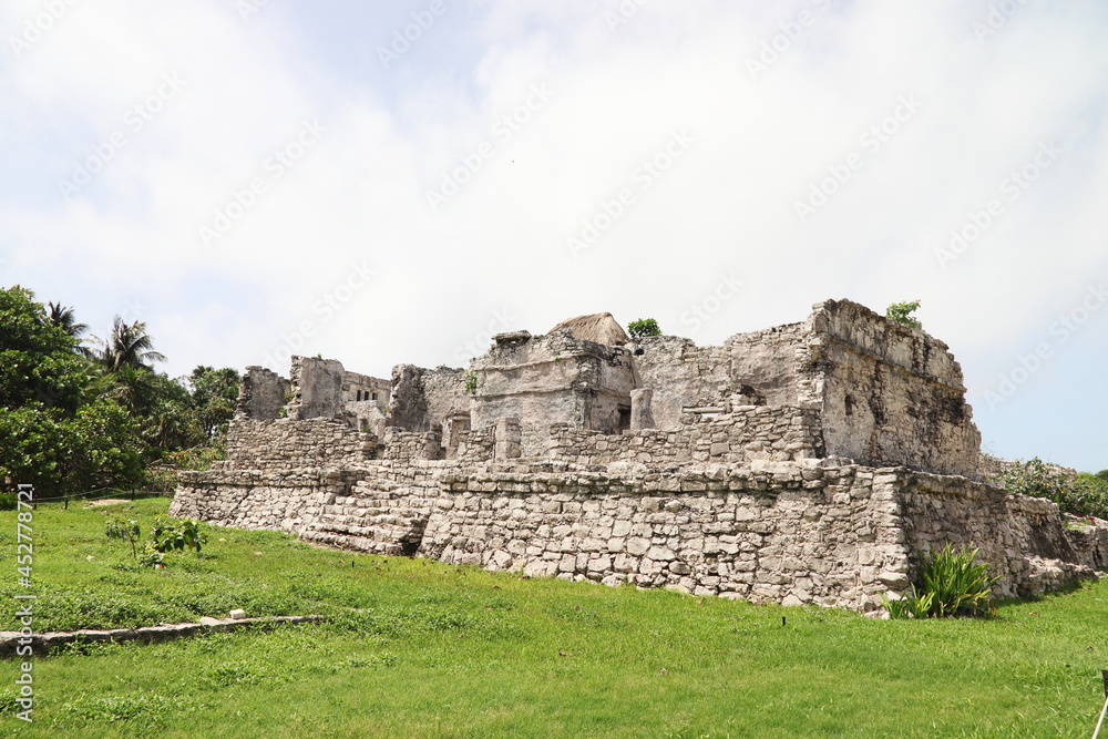 ruins of ancient fortress in Mexico