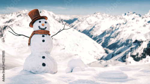 3d rendering of a snowman © Andrus Ciprian