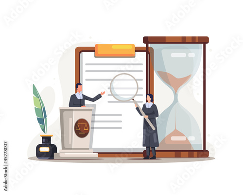 Legal law justice service illustration