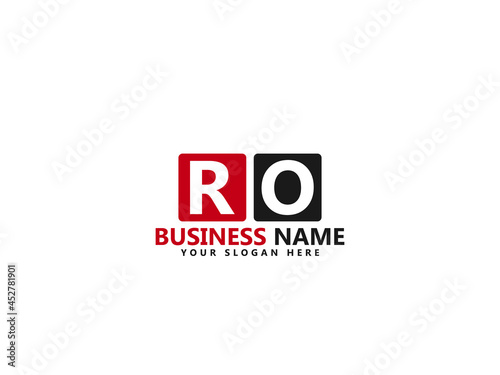 Obraz na plátně RO R&O Letter Type Logo Image, ro Logo Letter Vector Stock