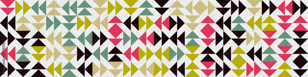 Abstract Geometric Pattern generative computational art illustration
