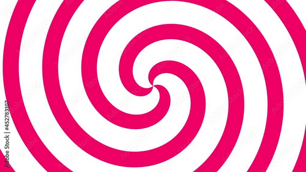 Abstract animated red and white spiral motion background, seamless loop. Hypnotising whirlpool effect, rotating optical illusion illustration. Abstract animated red and white spiral motion background, seamless loop. Hypnotising whirlpool effect, rotating optical illusion illustration.