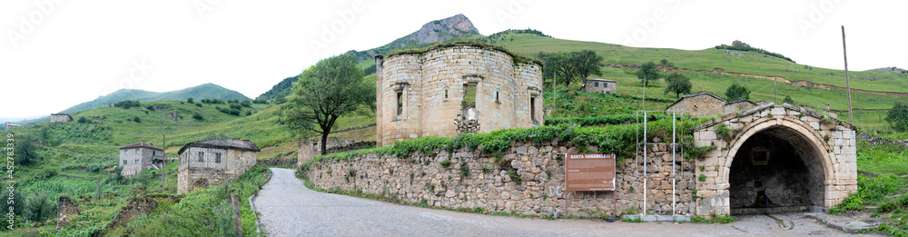 Trabzon - Gumushane - Turkey - 08.20.2021: Santa Ruins