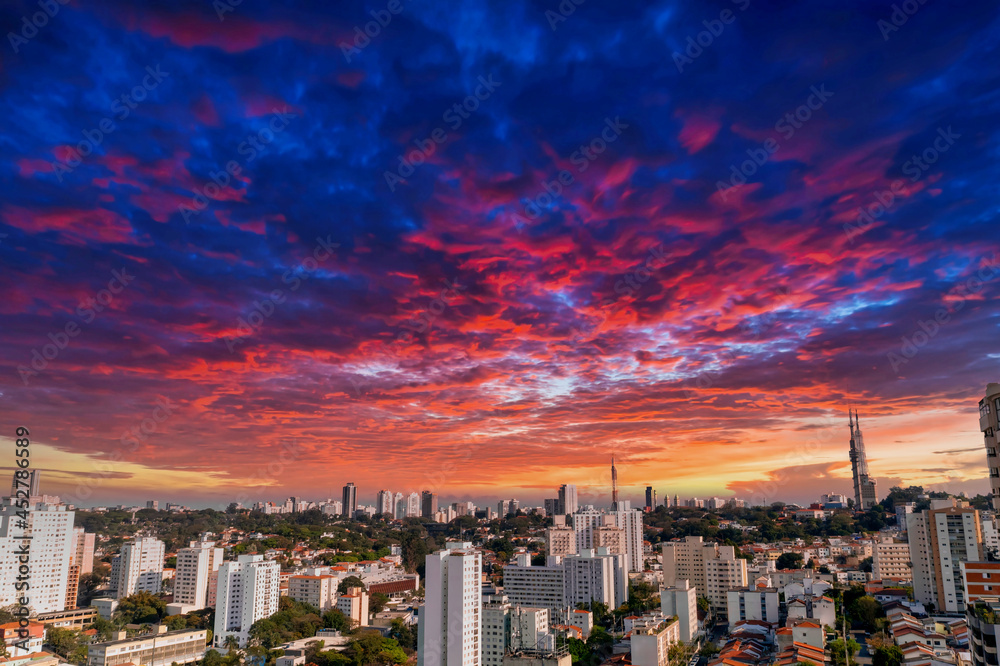 Foto aérea da cidade de São Paulo