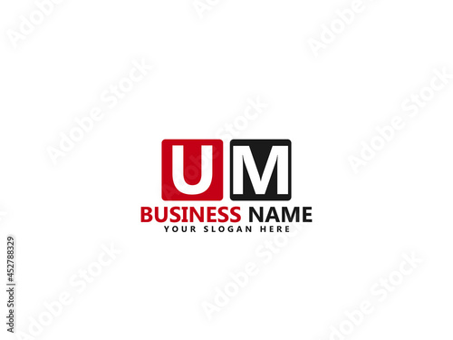 UM U&M Letter Type Logo Image, um Logo Letter Vector Stock photo
