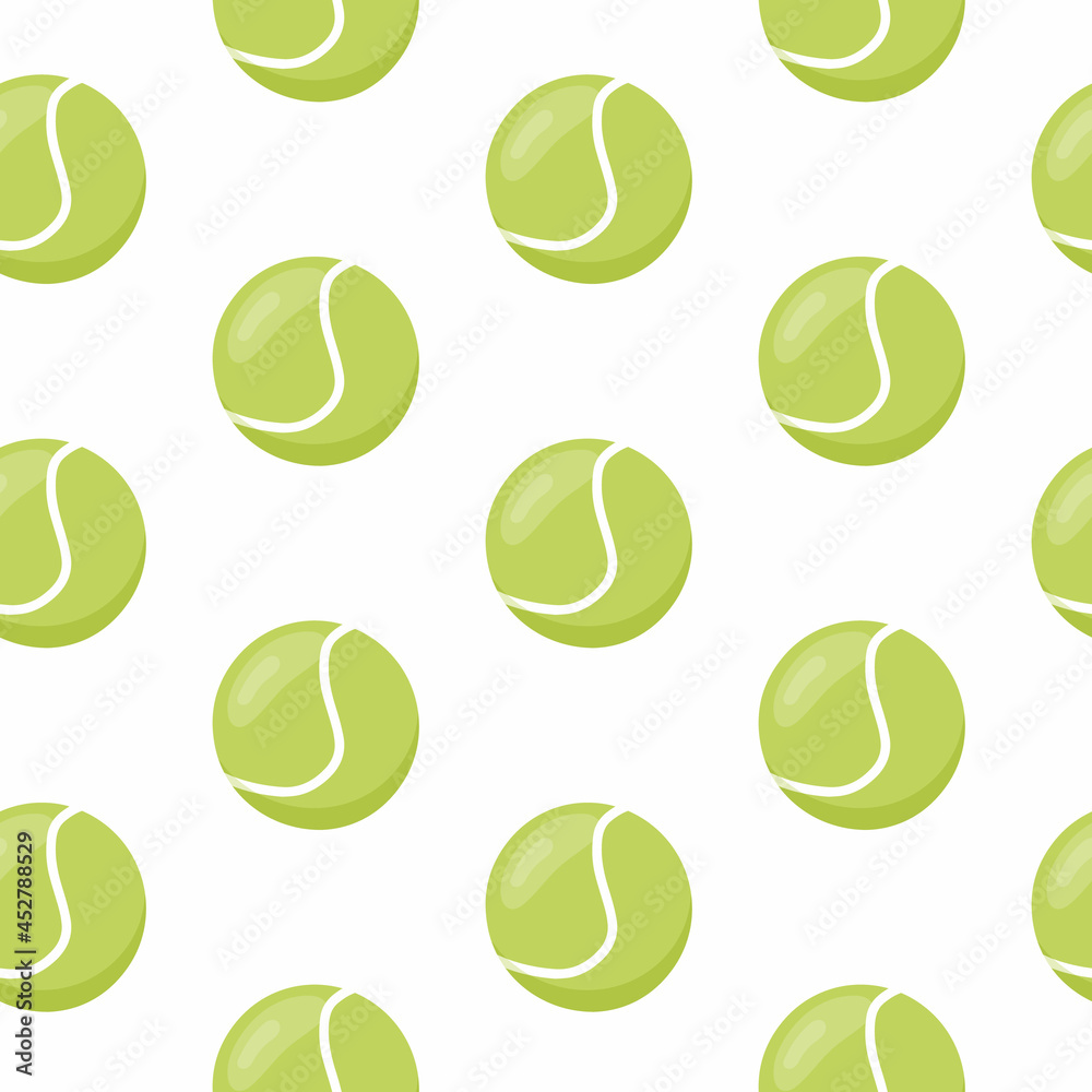 Tennis ball seamless pattern. Vector illustration. Tennis ball seamless pattern. Vector illustration.