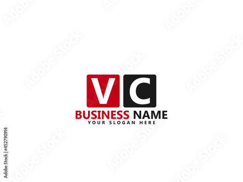 VC V&C Letter Type Logo Image, vc Logo Letter Vector Stock