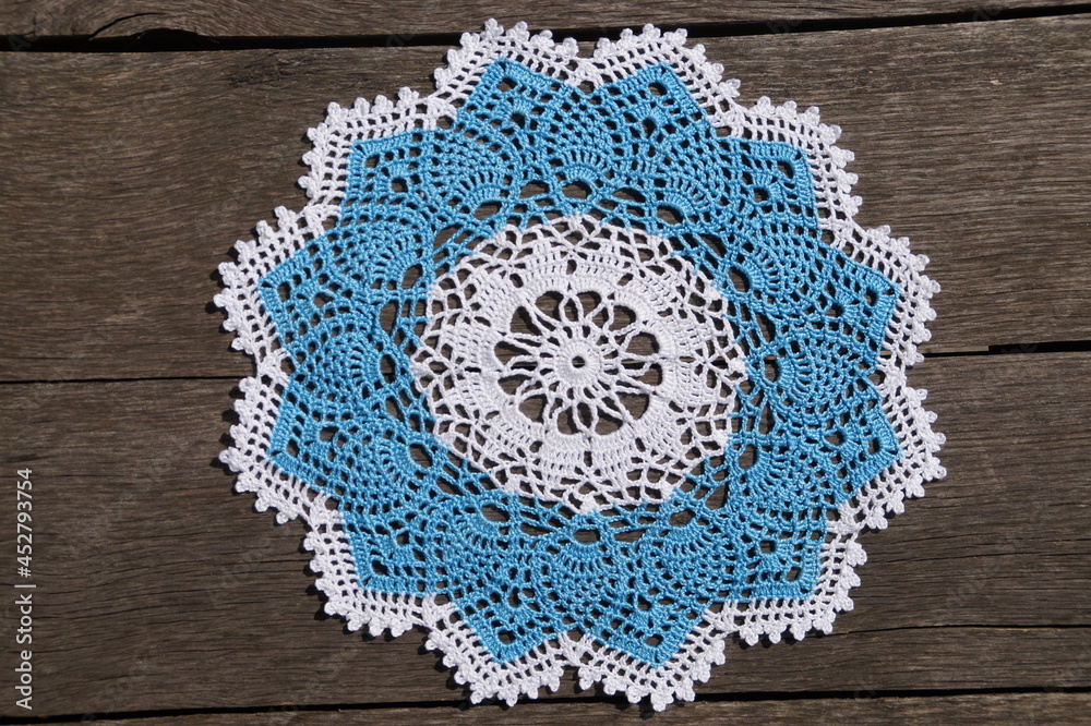 crocheted napkin