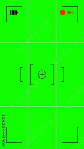 Green screen with VFX motion tracking markers Chroma key VFX motion tracking markers Art design green screen backdrop template Abstract concept video footage replacement Creative vector illustration