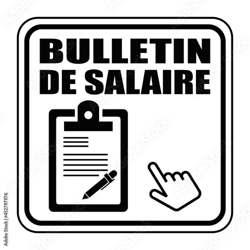 Logo bulletin de salaire.