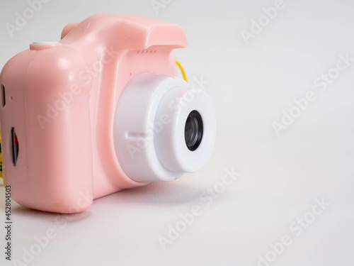 Picture of a pink camera toys