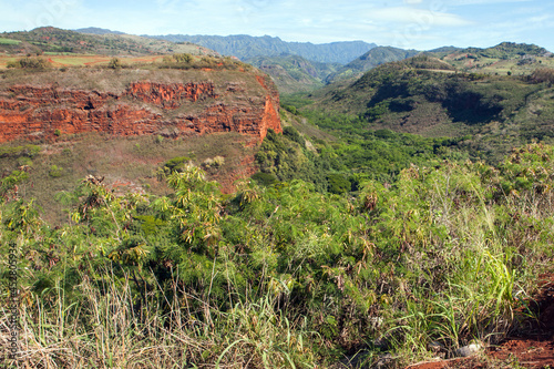 View of Kauai landscape, Hawaii, United States of America.
