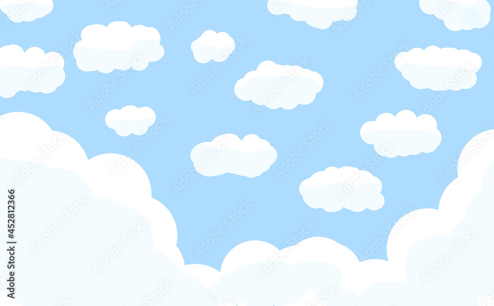 【背景】空と雲