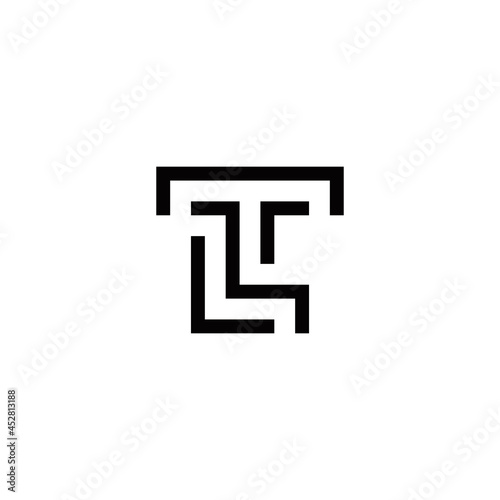 t l tl lt initial logo design vector template photo