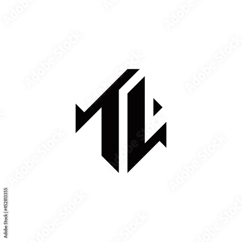 t l tl initial logo design vector template photo
