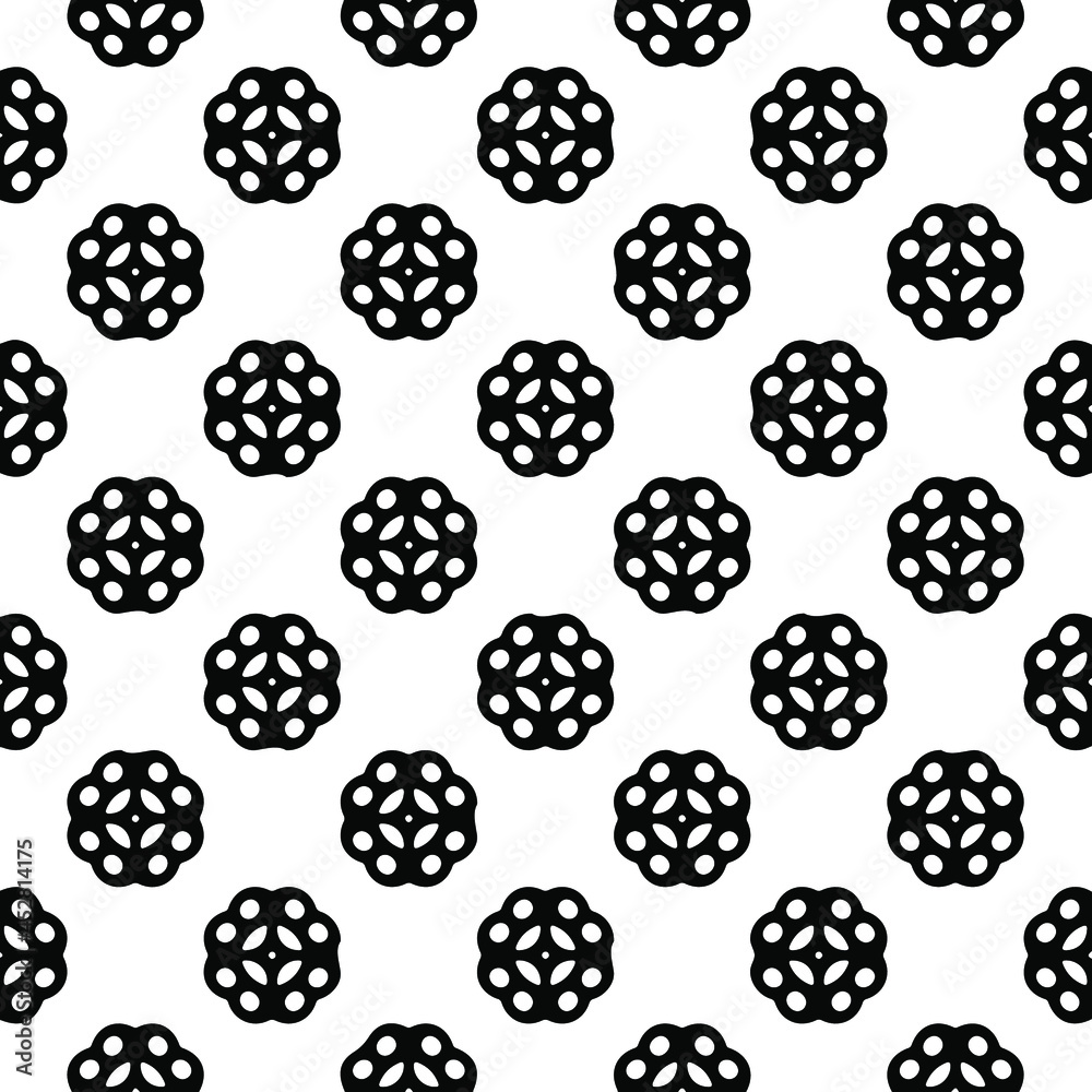 floral seamless pattern background.Geometric ornament for wallpapers and backgrounds. Black and white pattern. floral seamless pattern background.Geometric ornament for wallpapers and backgrounds. Black and white pattern.