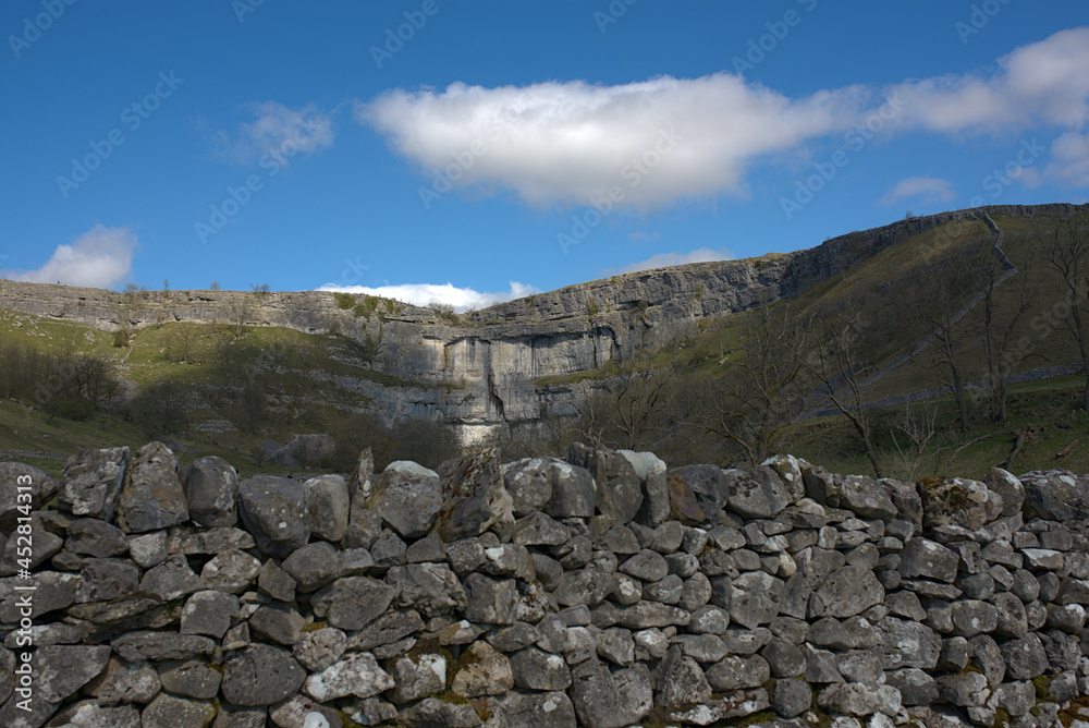 landscape with natural cliff