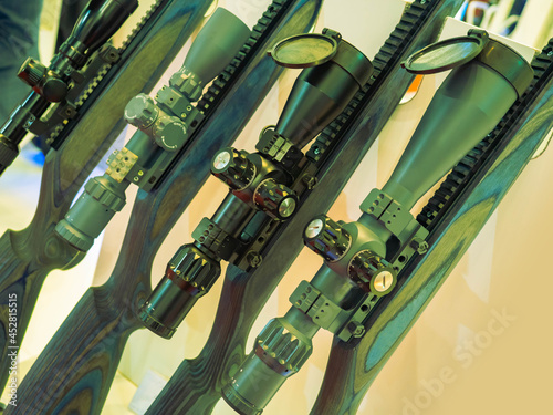 Rifles with telescopic sigh...