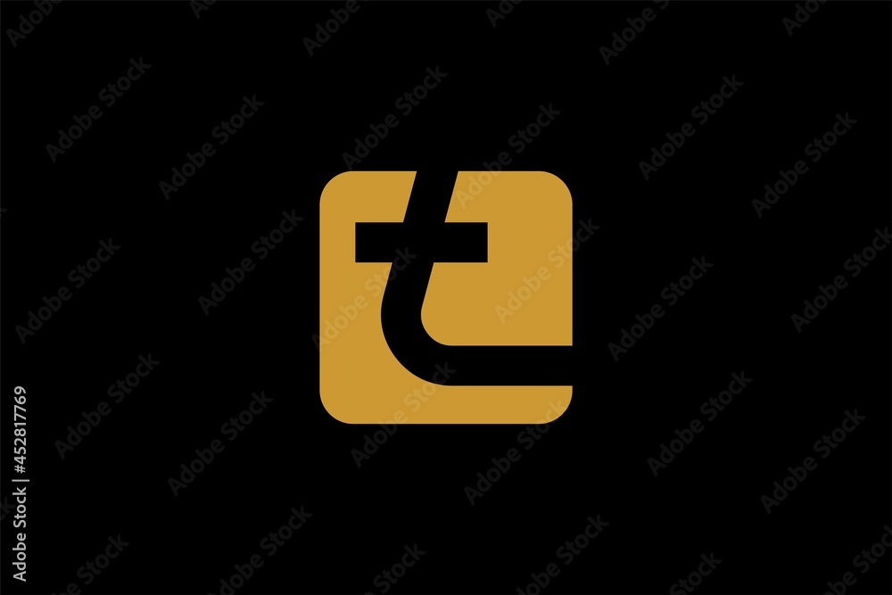 Letter T logo design vector. Monogram T in rectangle illustration symbol. Gold T-type vector icon. Letter T logo design vector. Monogram T in rectangle illustration symbol. Gold T-type vector icon.