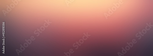 Dawn sky pink purple halftone color blur background. Abstract soft plain empty banner.