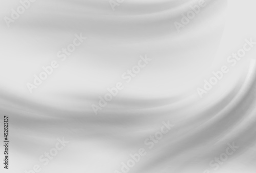 white cloth background abstract with soft waves