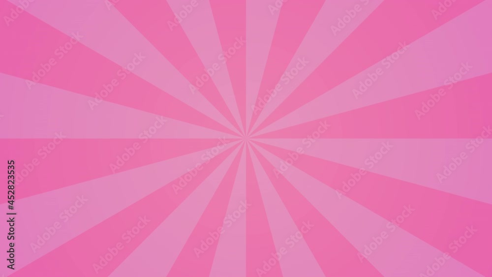 Pink sunburst rotating animation background (seamless loop) Pink sunburst rotating animation background (seamless loop)