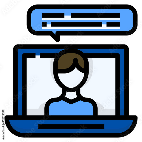 teleconference line icon