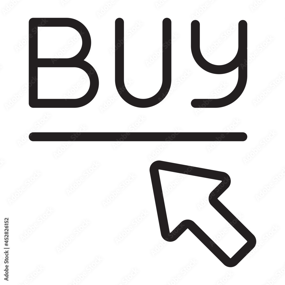 selection buy line icon selection buy line icon