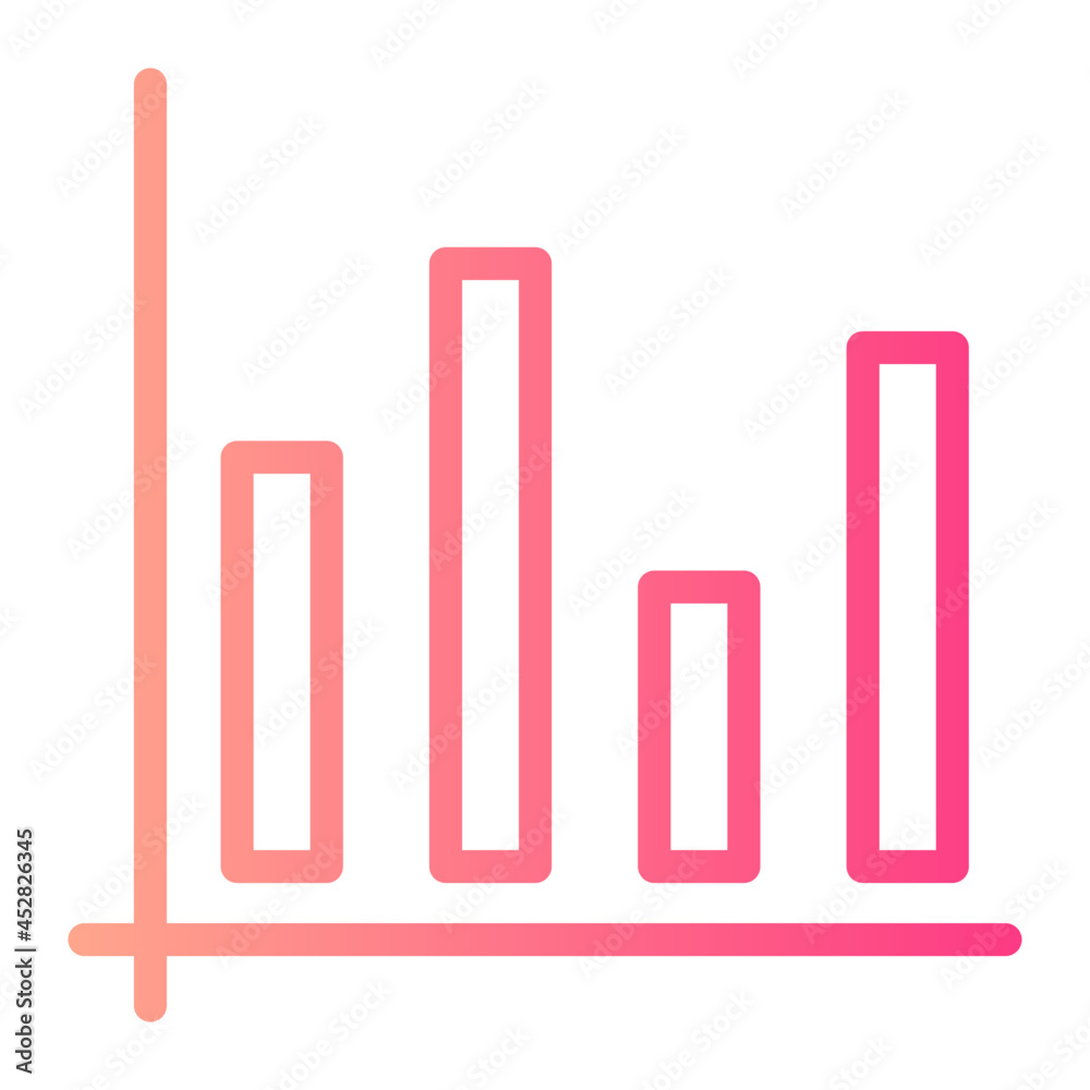 graph gradient icon graph gradient icon