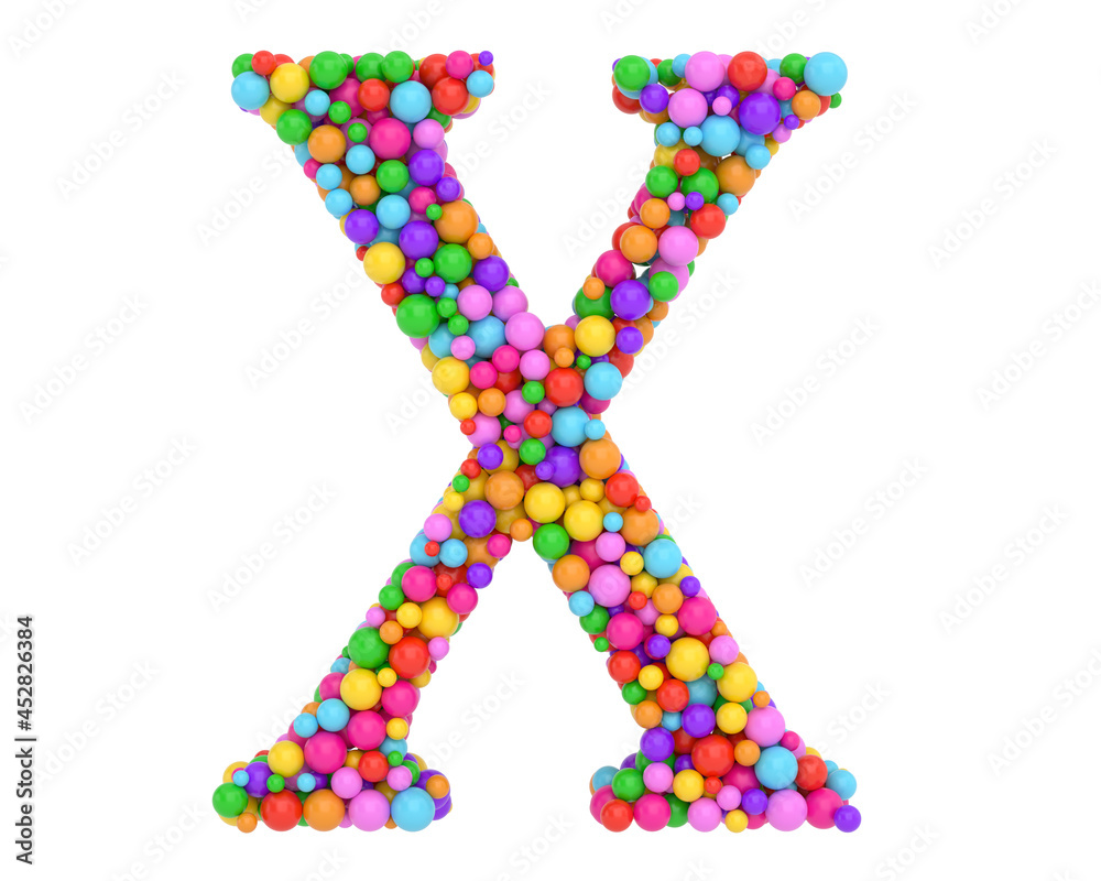Alphabet balls multi-colored, kids font 3d render. colorful balls letter isolated on white background. 3D illustration. Alphabet balls multi-colored, kids font 3d render. colorful balls letter isolated on white background. 3D illustration.