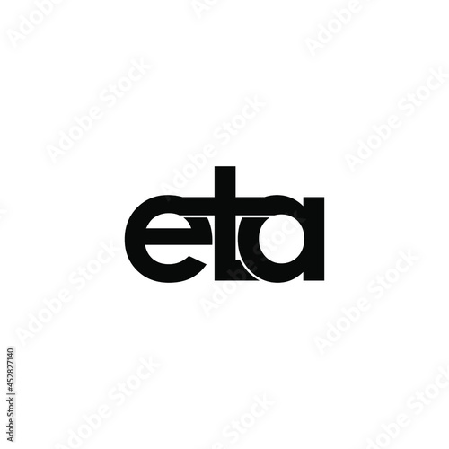 eta initial letter monogram logo design