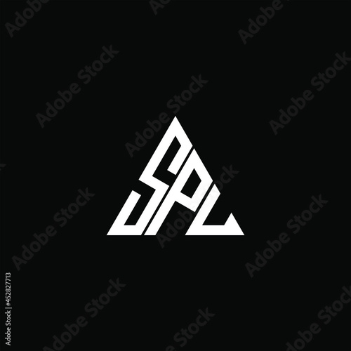 SPU letter logo creative design. SPU unique design
