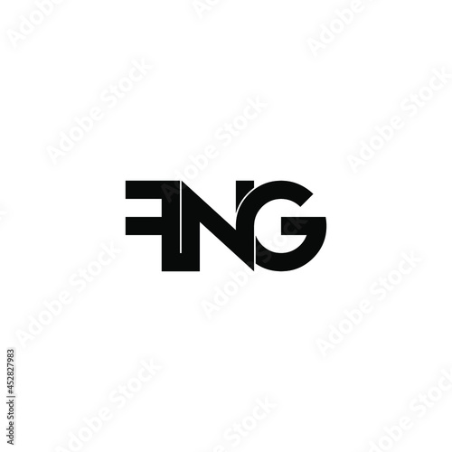 fng initial letter monogram logo design