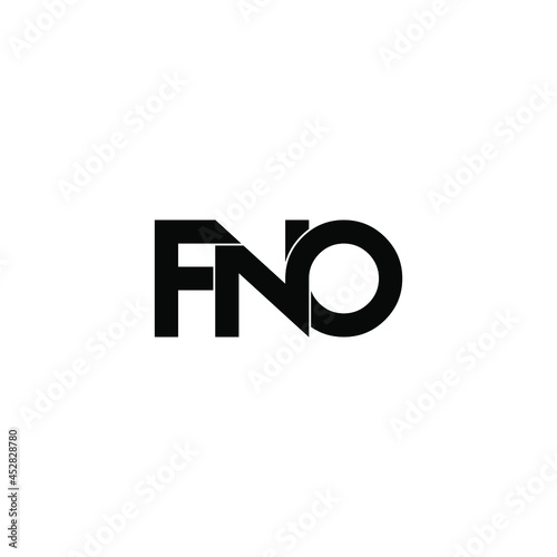 fno initial letter monogram logo design