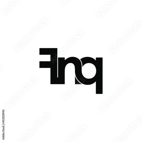 fnq initial letter monogram logo design