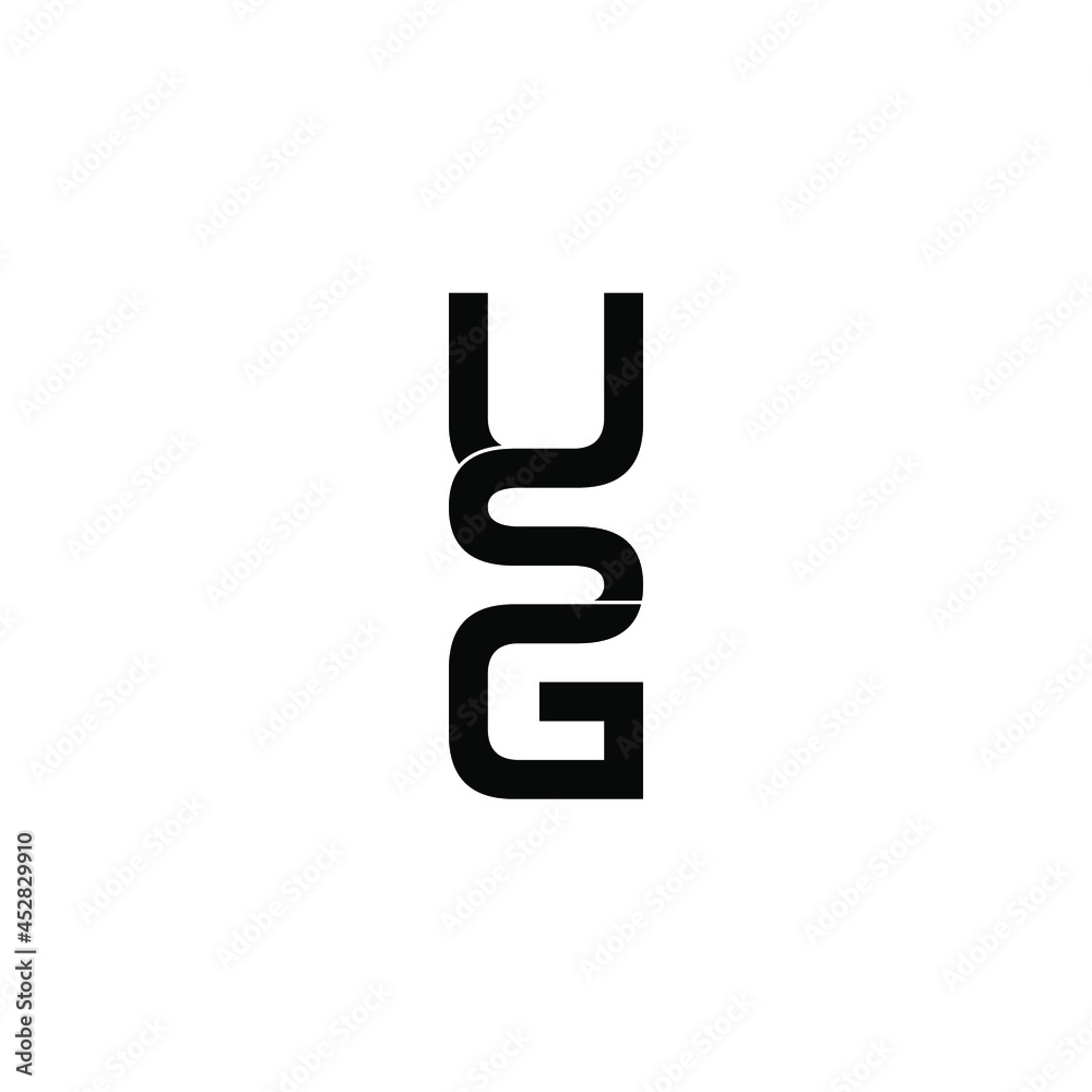 usg initial letter monogram logo design usg initial letter monogram logo design