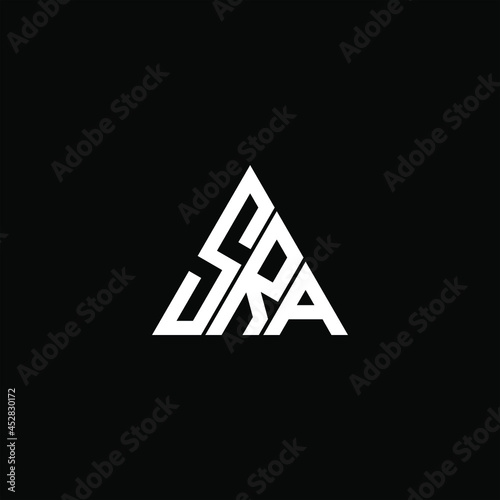 SRA letter logo creative design. SRA unique design photo