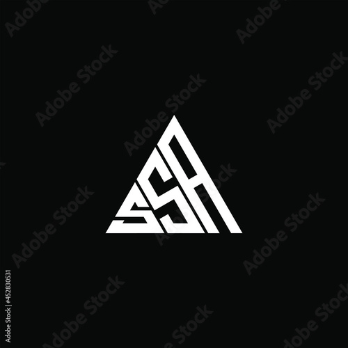 SSA letter logo creative design. SSA unique design
 photo