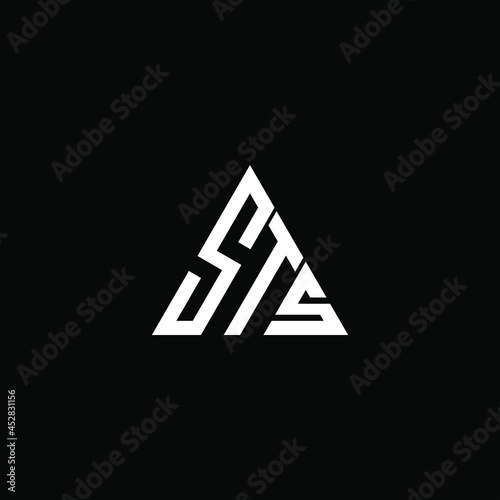 STS letter logo creative design. STS unique design photo