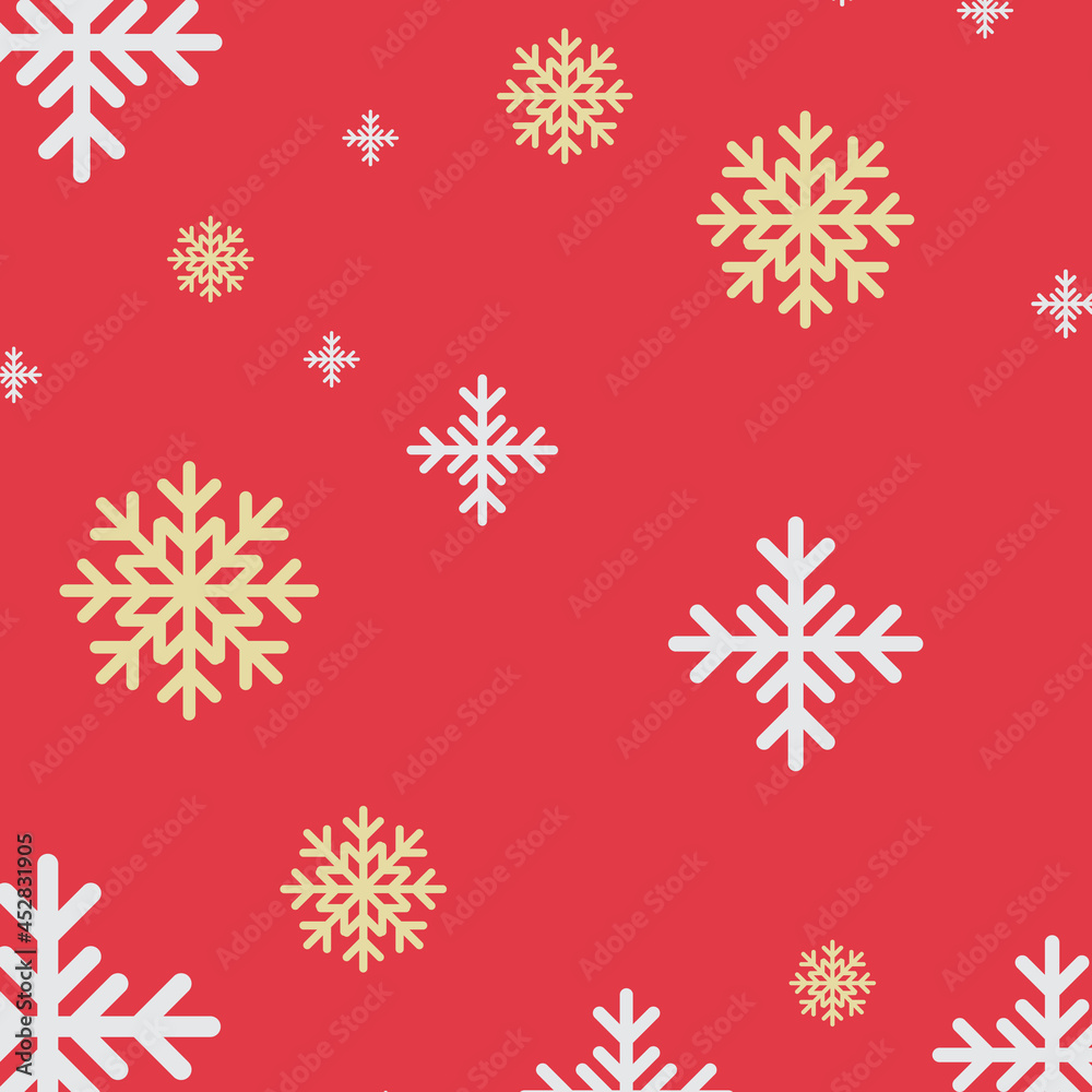 Snowflake pattern in Christmas holiday ,for content online or banner for your website and template, Simple cartoon flat style. illustration Vector EPS 10 Snowflake pattern in Christmas holiday ,for content online or banner for your website and template, Simple cartoon flat style. illustration Vector EPS 10
