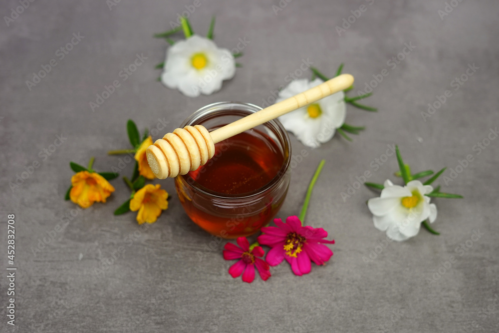 Honey from bees. Honey from bees.