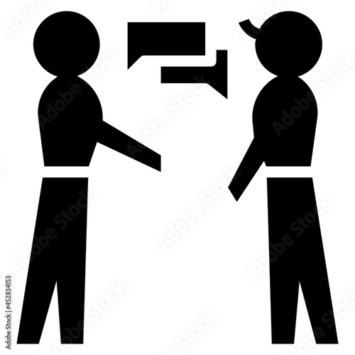 conversation glyph icon