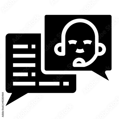 customer glyph icon