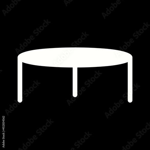 Unique Stool Vector Glyph Icon