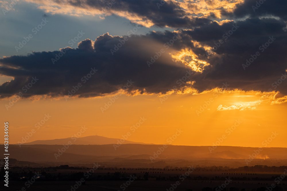 romantischer Sonnenuntergang Textur Himmel romantischer Sonnenuntergang Textur Himmel