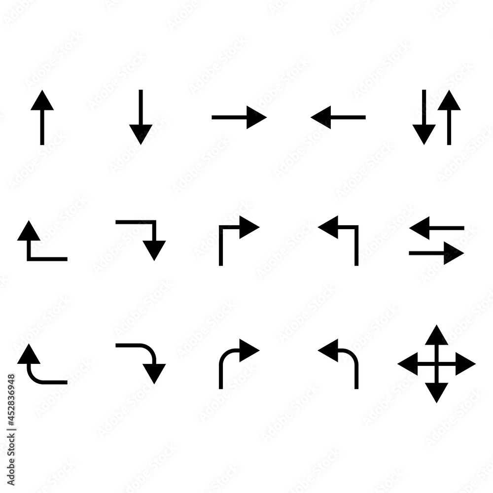 Arrow icon set Arrow icon set
